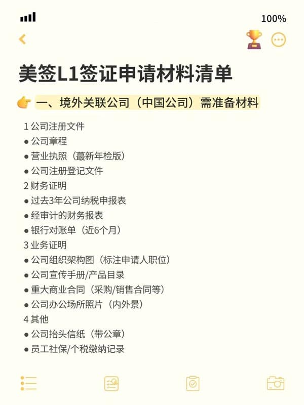 美国L1签证申请要准备什么？一篇说清楚