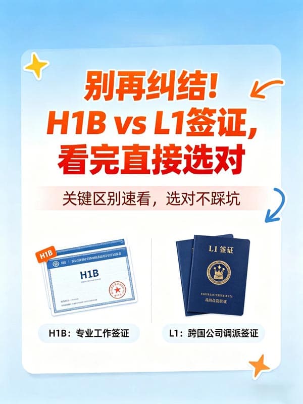 别再纠结！H1BvsL1签证，看完直接选对